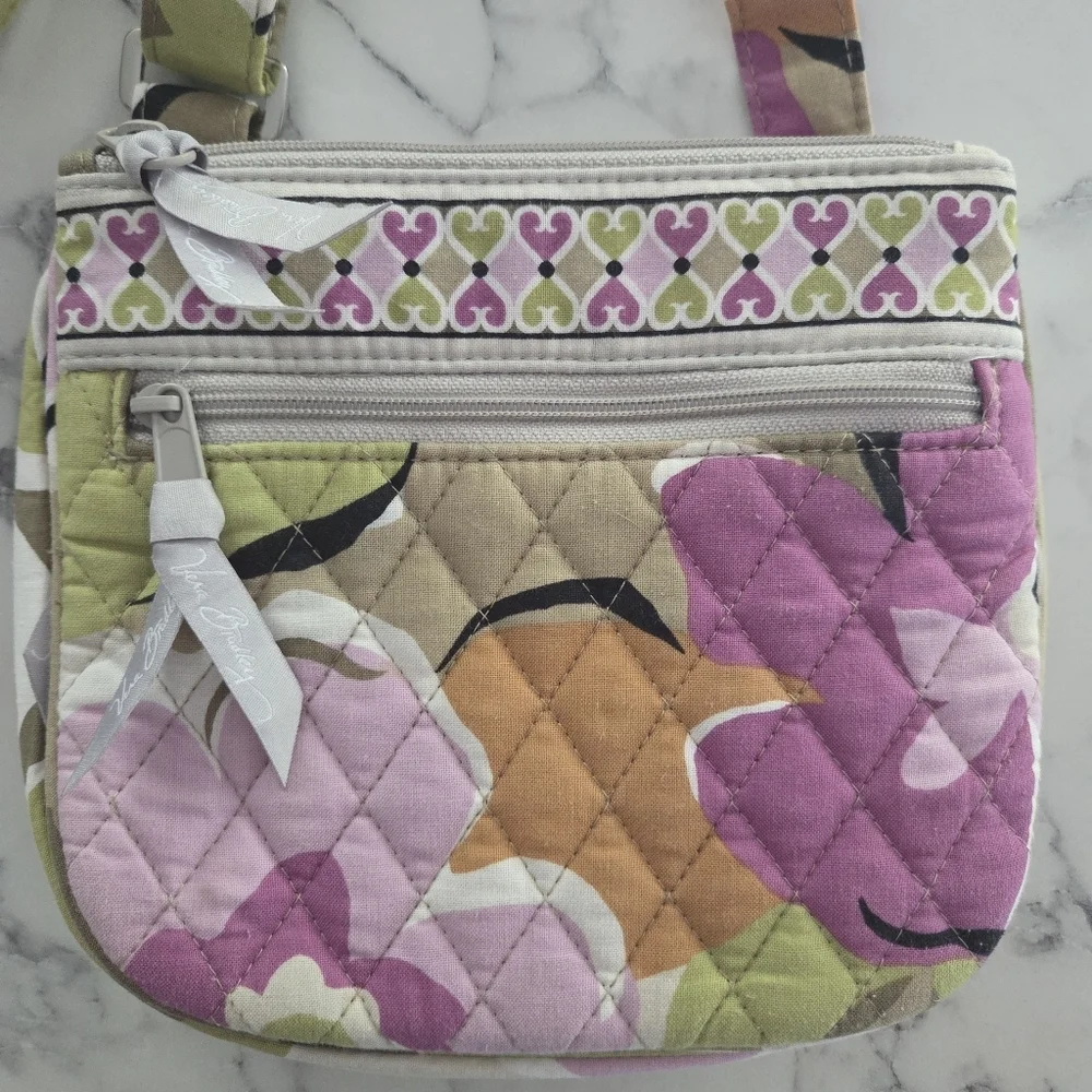 VERA BRADLEY Little Hipster Flap Crossbody Portobello Road Floral Travel Quilted - Picture 2 of 12